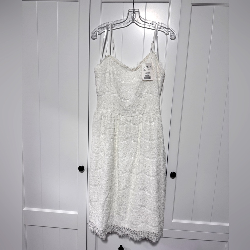 2/$40 🤍 White Eyelash Lace Dress Size XS